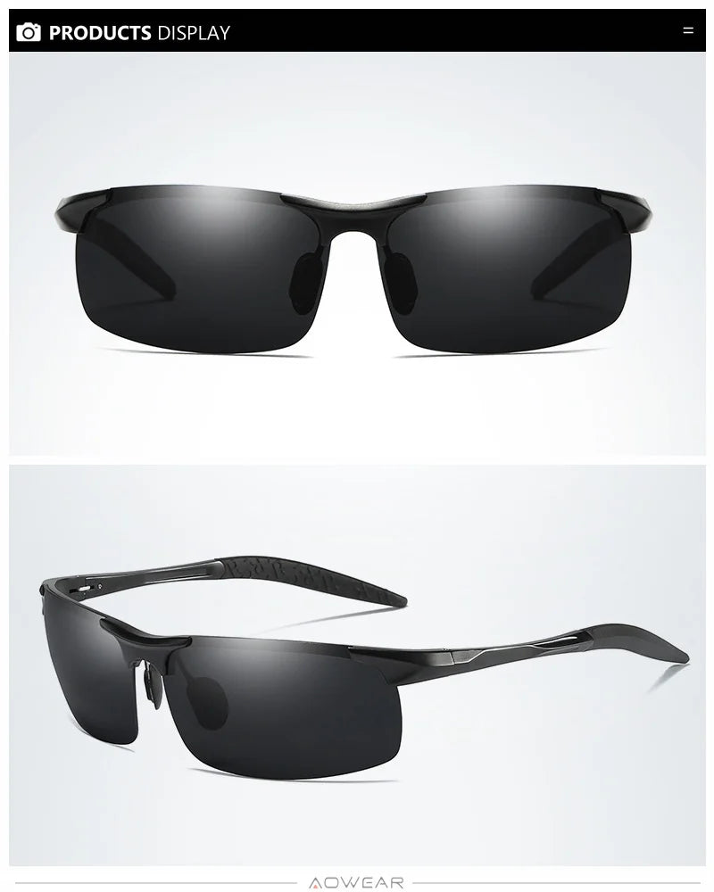 Aluminum Sporty Polarized Sunglasses