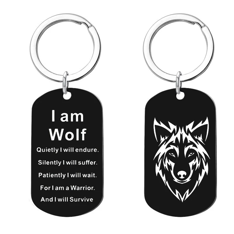 Dog Tag Keychain