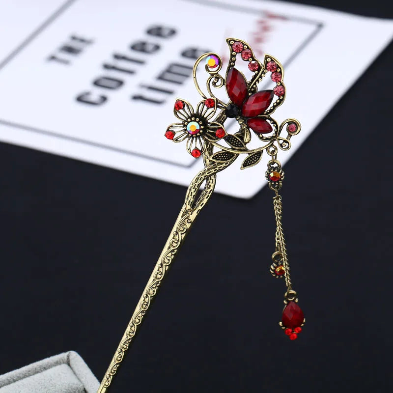 Vintage Rhinestone Hairpin