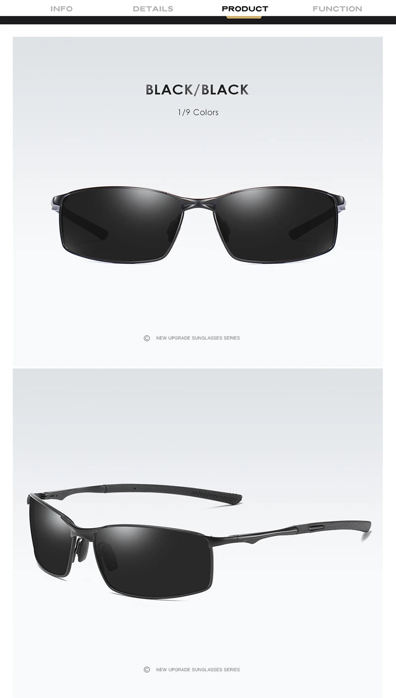 Alloy Frame UV400 Polarized Sunglasses