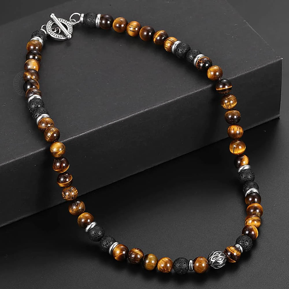 Tiger Eye Beaded Necklace