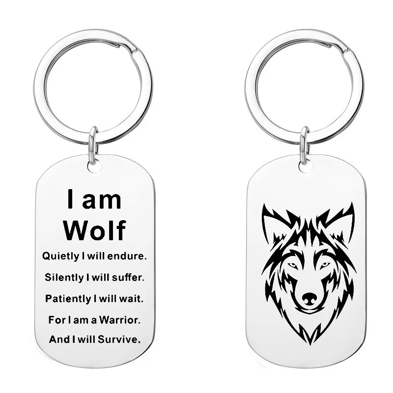 Dog Tag Keychain