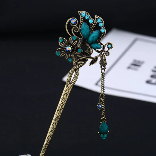 Vintage Rhinestone Hairpin