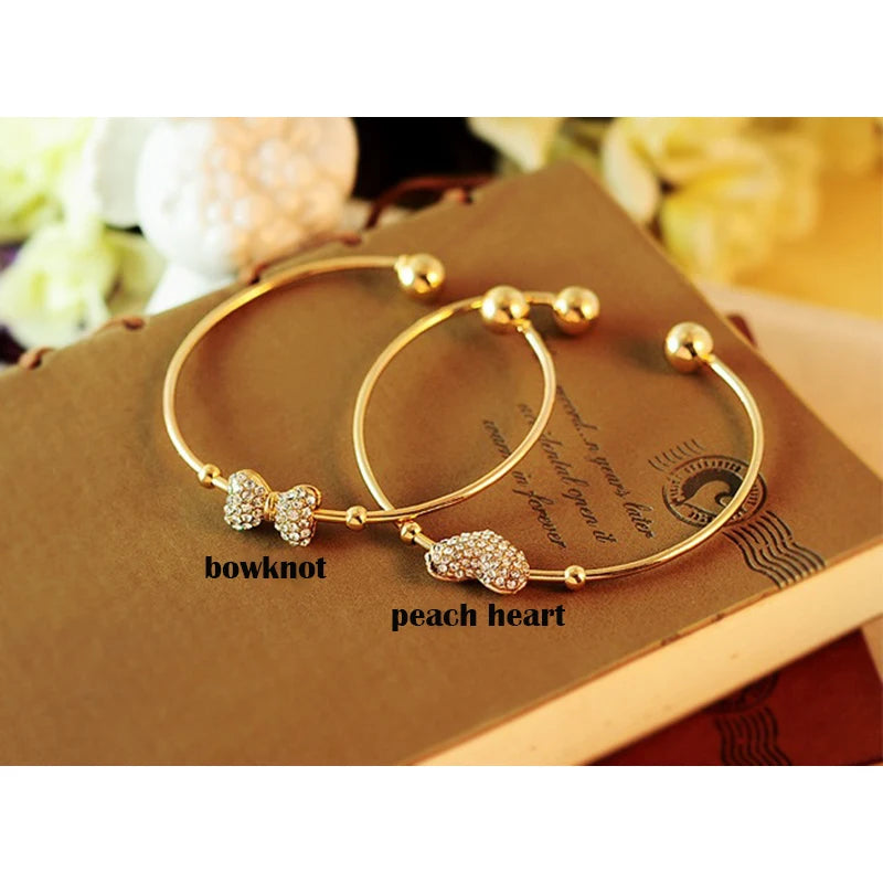 Heart/Bow Bangles