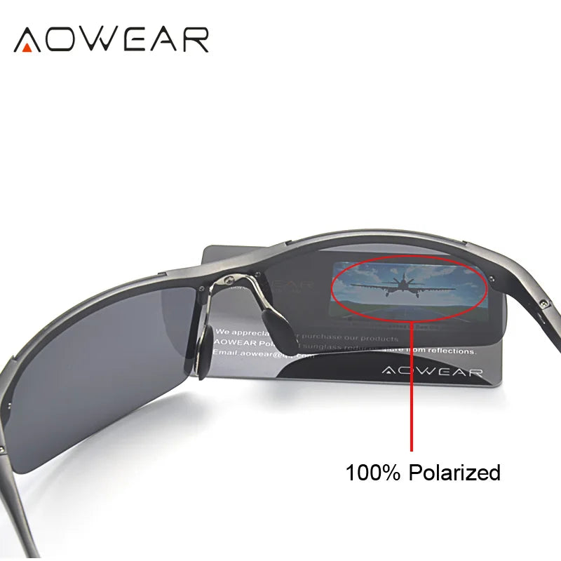 Aluminum Sporty Polarized Sunglasses