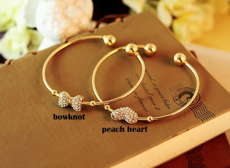 Heart/Bow Bangles