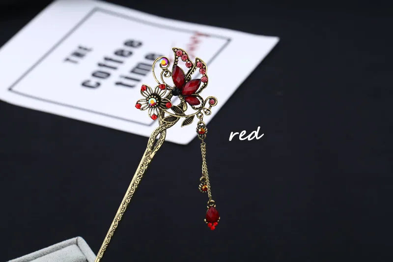 Vintage Rhinestone Hairpin