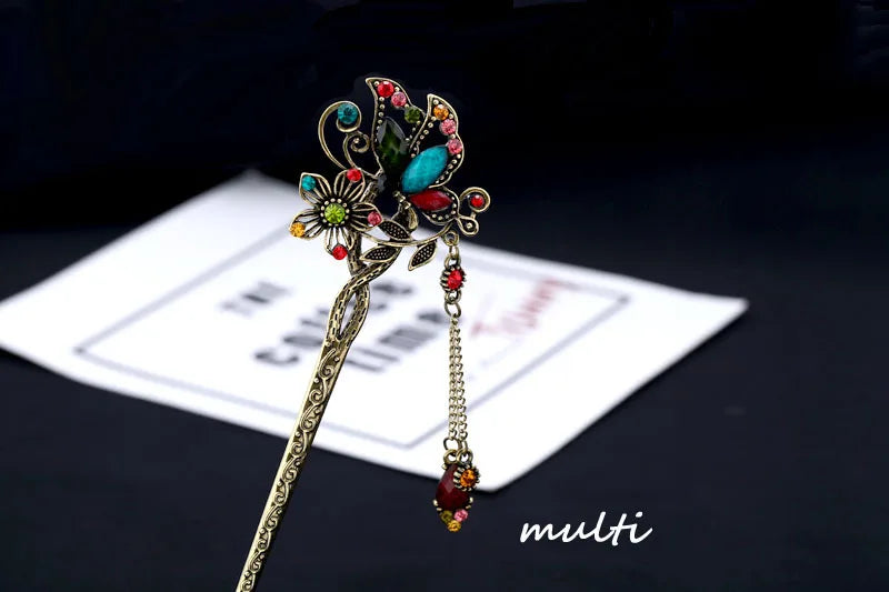 Vintage Rhinestone Hairpin