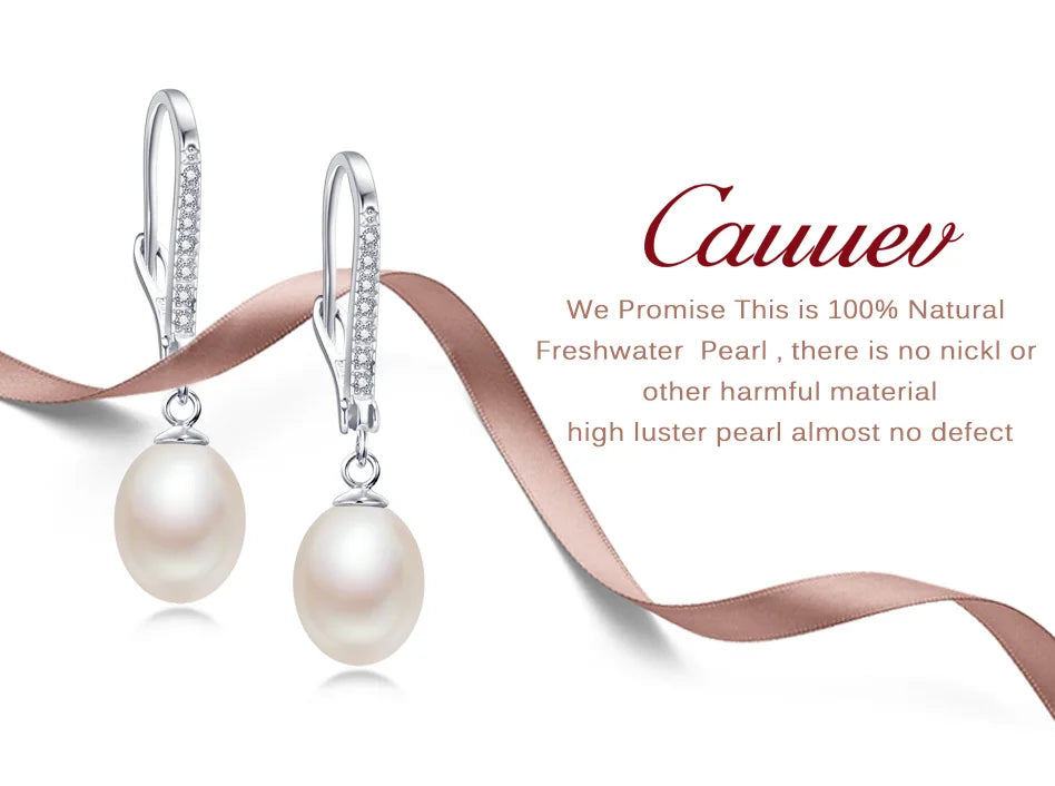 Freshwater Pearl Silver Earrings