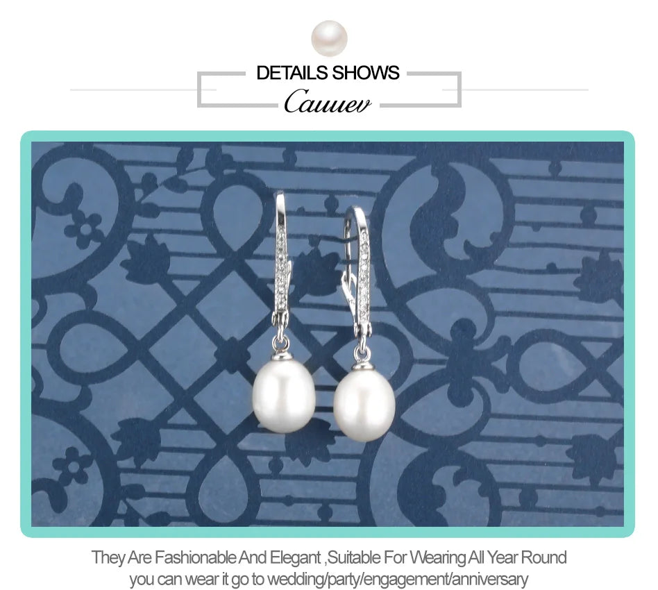 Freshwater Pearl Silver Earrings