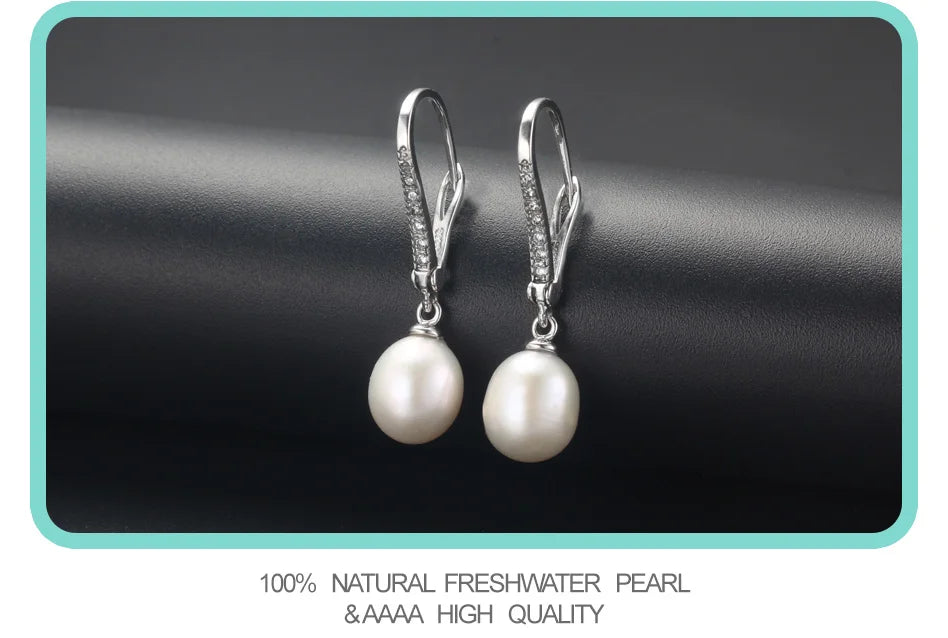 Freshwater Pearl Silver Earrings