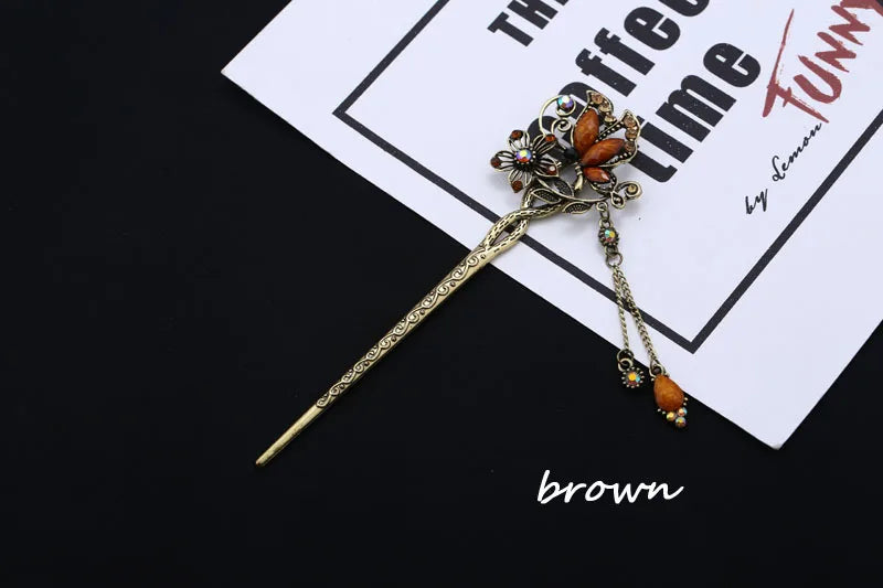 Vintage Rhinestone Hairpin