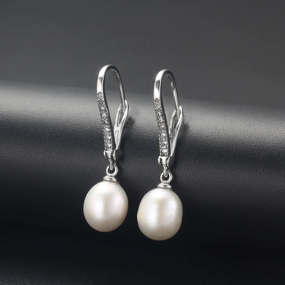 Freshwater Pearl Silver Earrings