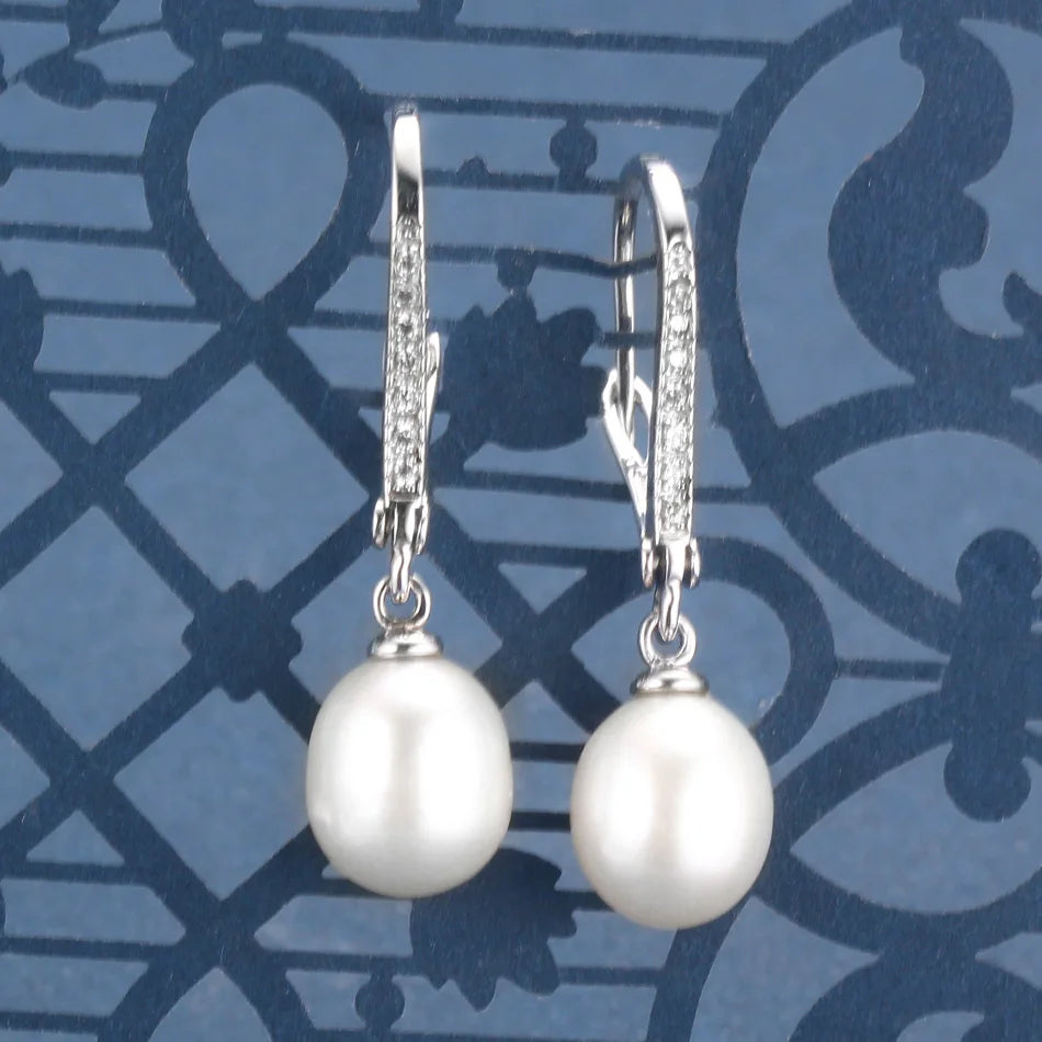 Freshwater Pearl Silver Earrings