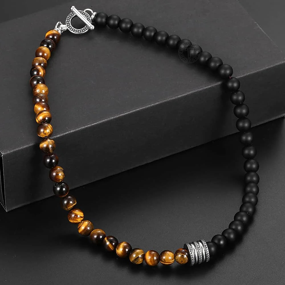 Tiger Eye Beaded Necklace