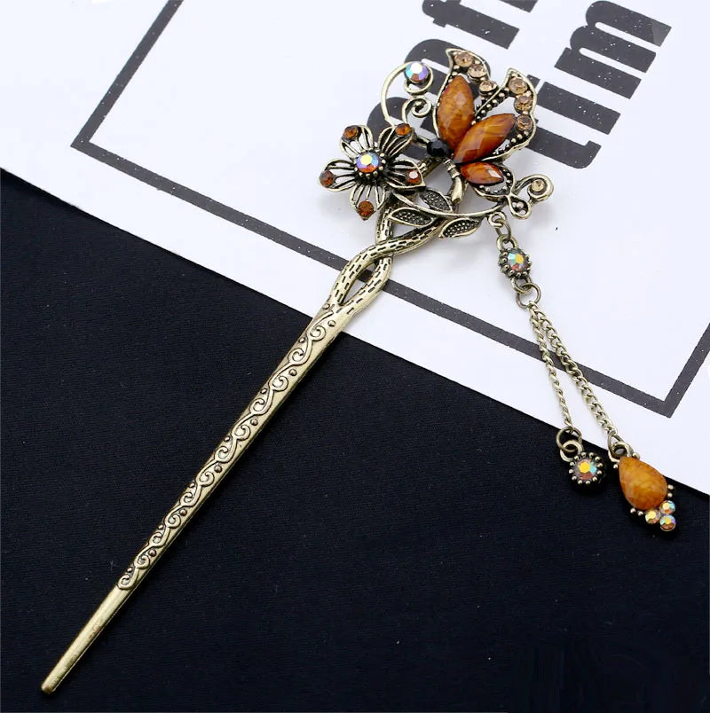 Vintage Rhinestone Hairpin