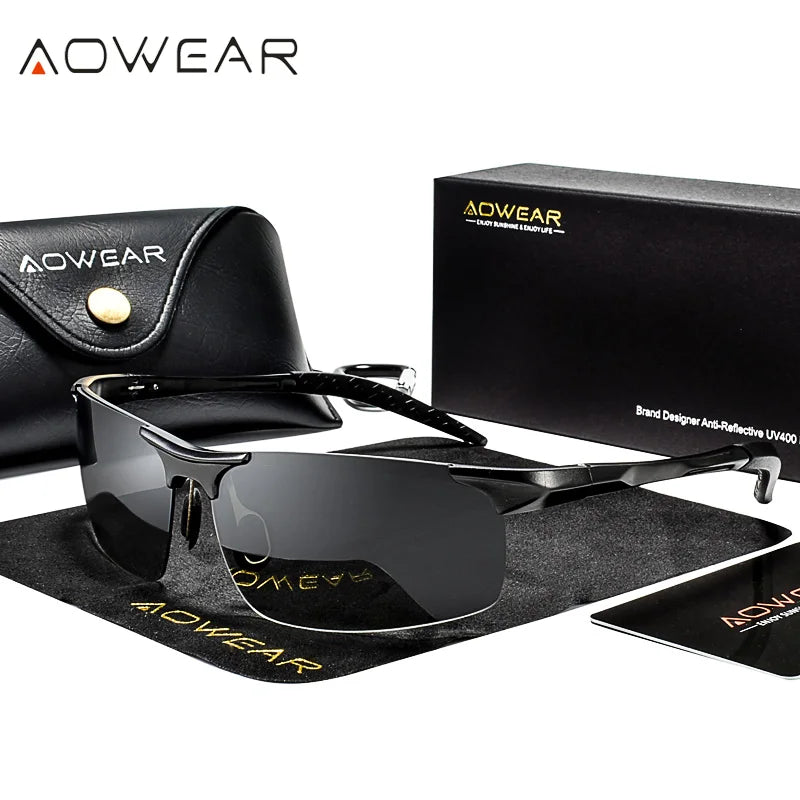 Aluminum Sporty Polarized Sunglasses