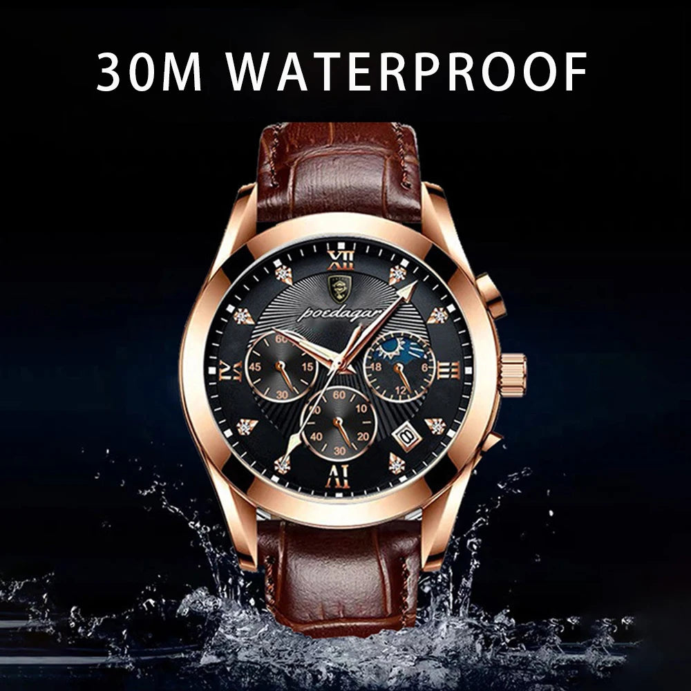 Water Resistant Leather Watches