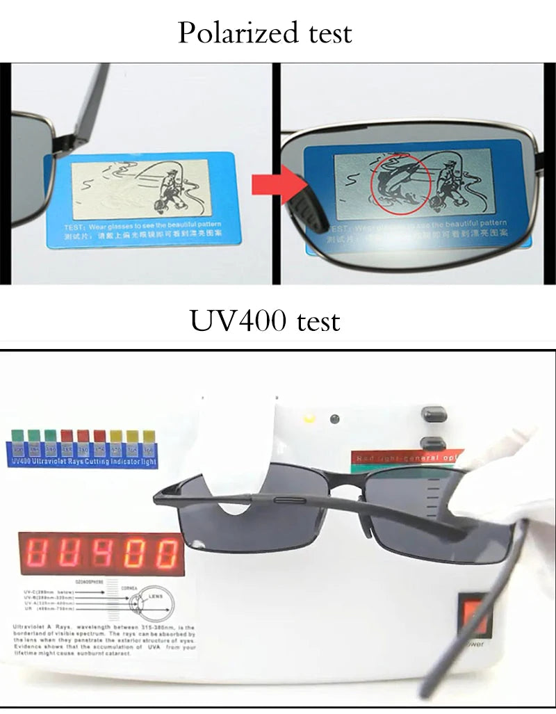 Alloy Frame UV400 Polarized Sunglasses