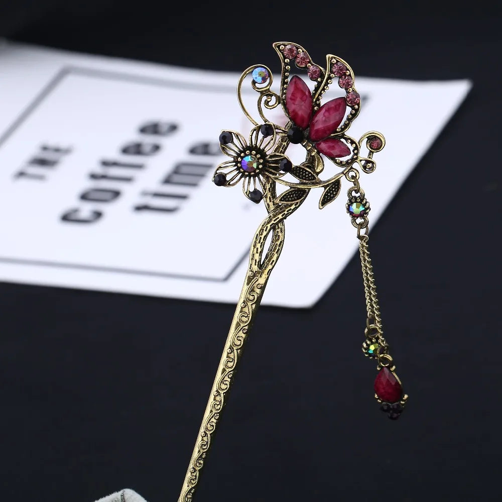 Vintage Rhinestone Hairpin