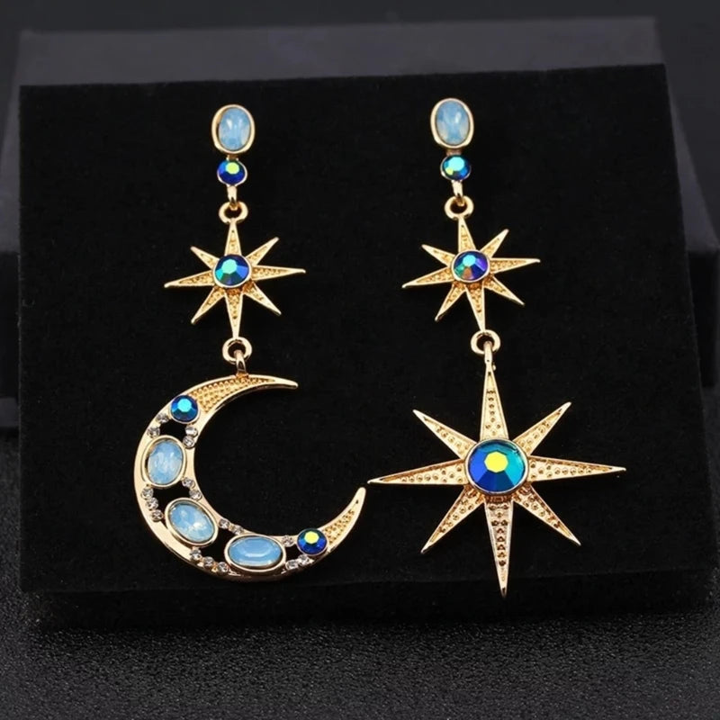 Star/Moon Earrings