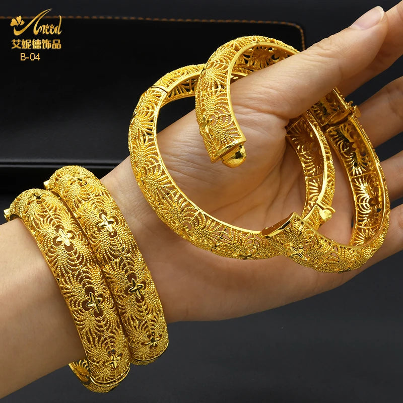 Bohemian Gold Plated Bangles