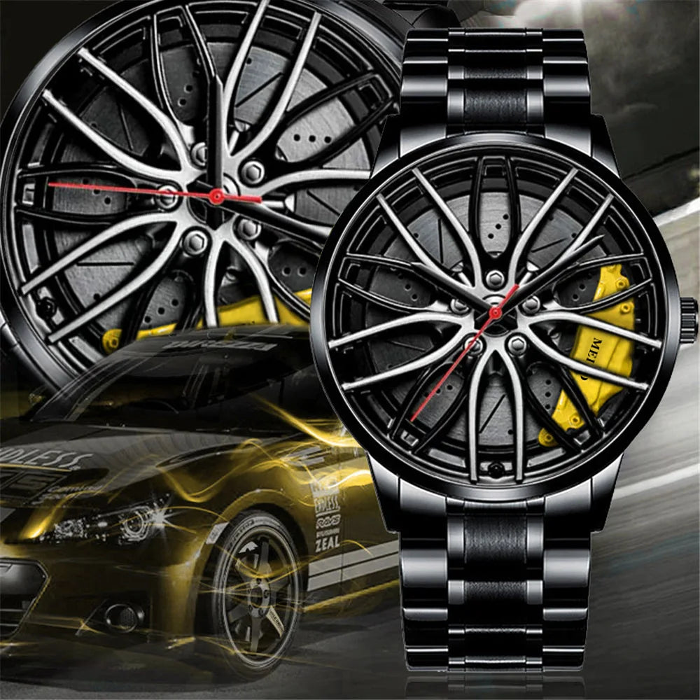 Quartz Car Wheel Wristwatches