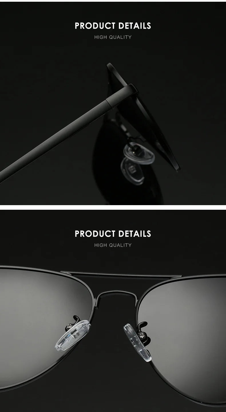 UV400 Polarized Pilot Sunglasses