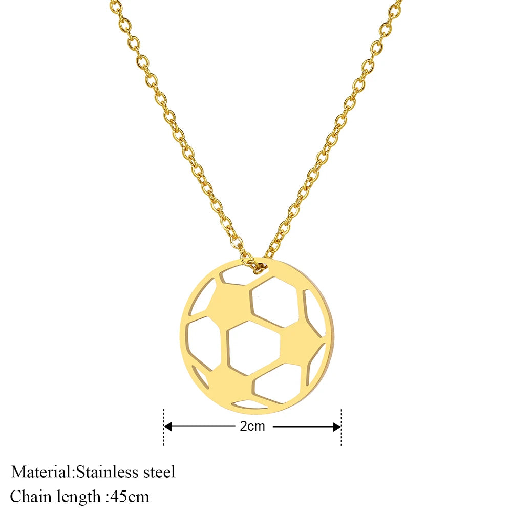 Soccer Ball Charm Pendant Chains