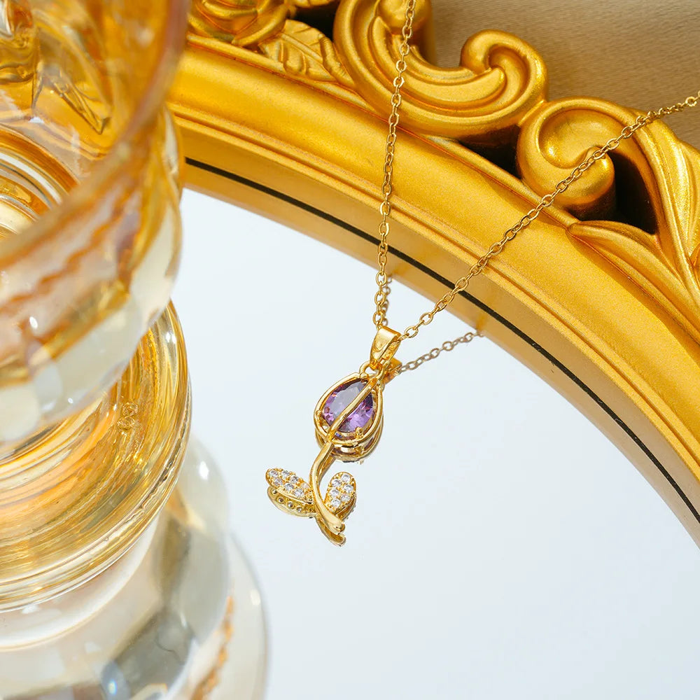 Tulip Pendant Necklaces