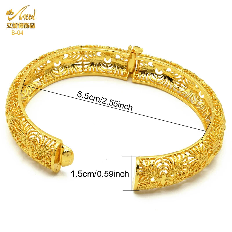 Bohemian Gold Plated Bangles