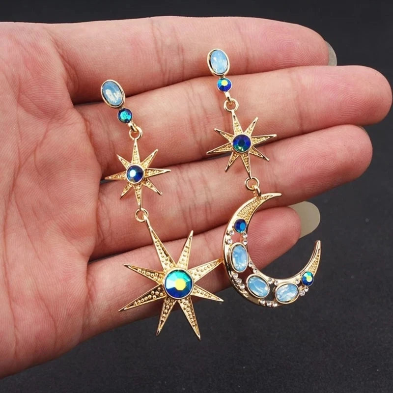 Star/Moon Earrings