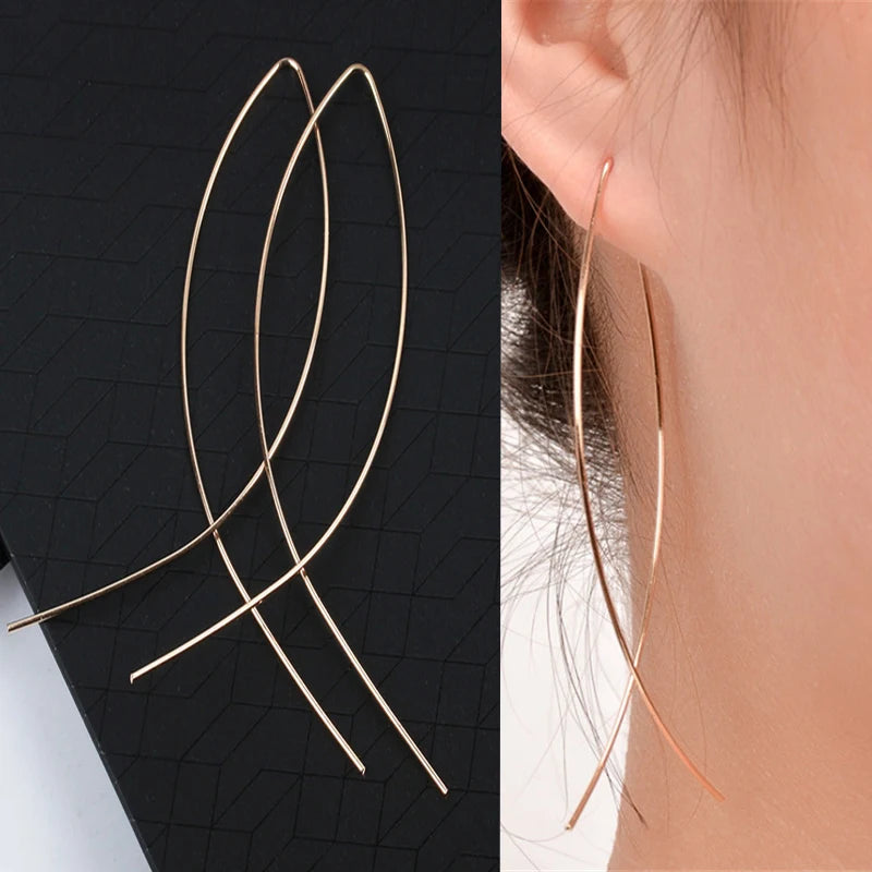 Exquisite C-Shaped Earrings