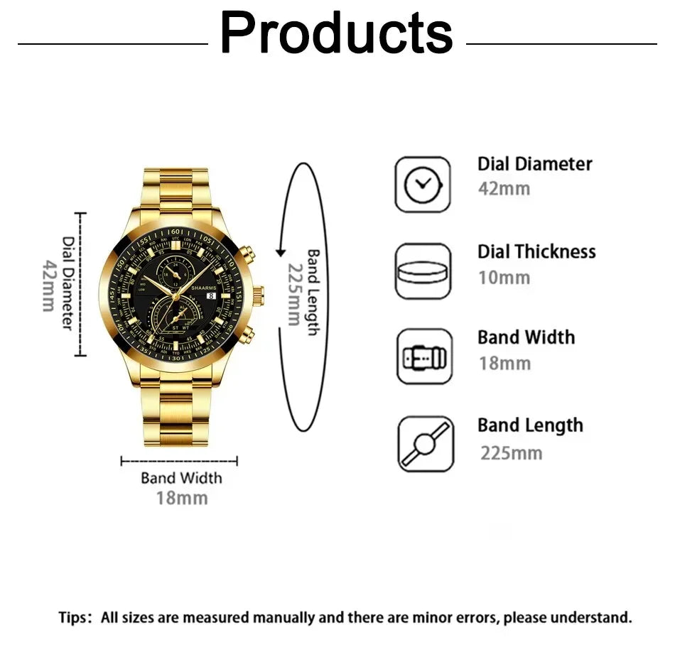 Luxurious Quartz & Stainless Steel Watches