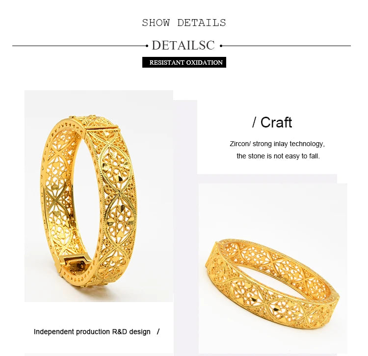 Gold Color Wedding Bracelets