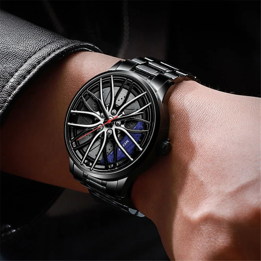 Quartz Car Wheel Wristwatches