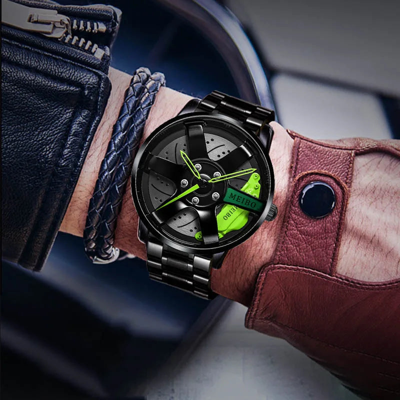 Quartz Car Wheel Wristwatches