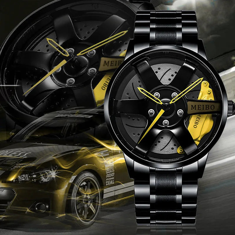 Quartz Car Wheel Wristwatches