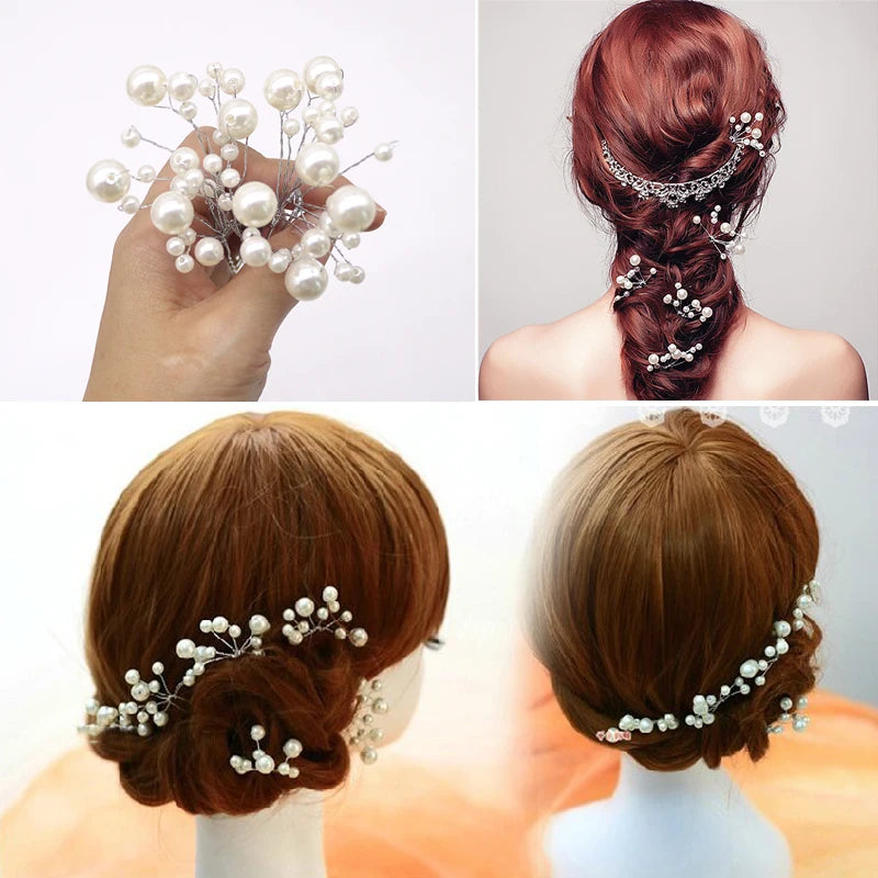 Elegant Pearl Hair Clips