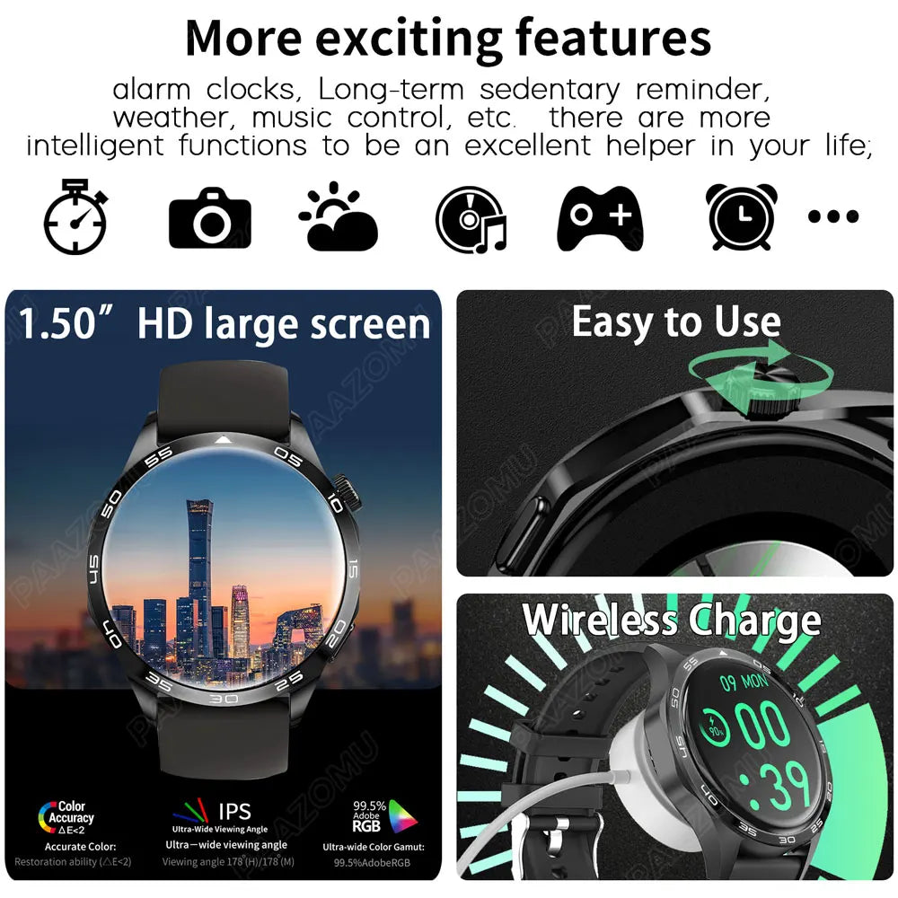 Steel 1.5 Inch Smartwatch