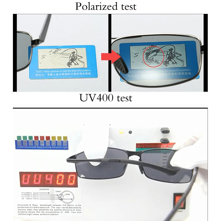 Alloy Frame UV400 Polarized Sunglasses