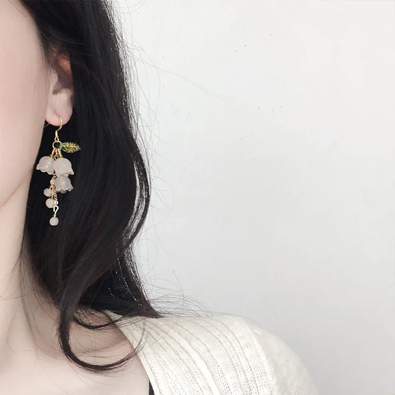 Flower and Bamboo Earrings