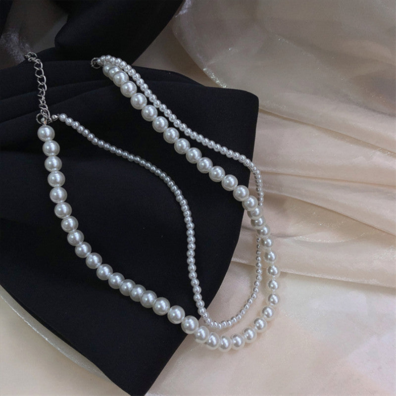 Double-Layered Pearl Necklaces