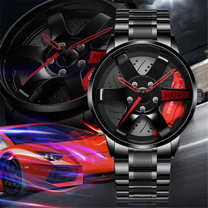 Quartz Car Wheel Wristwatches