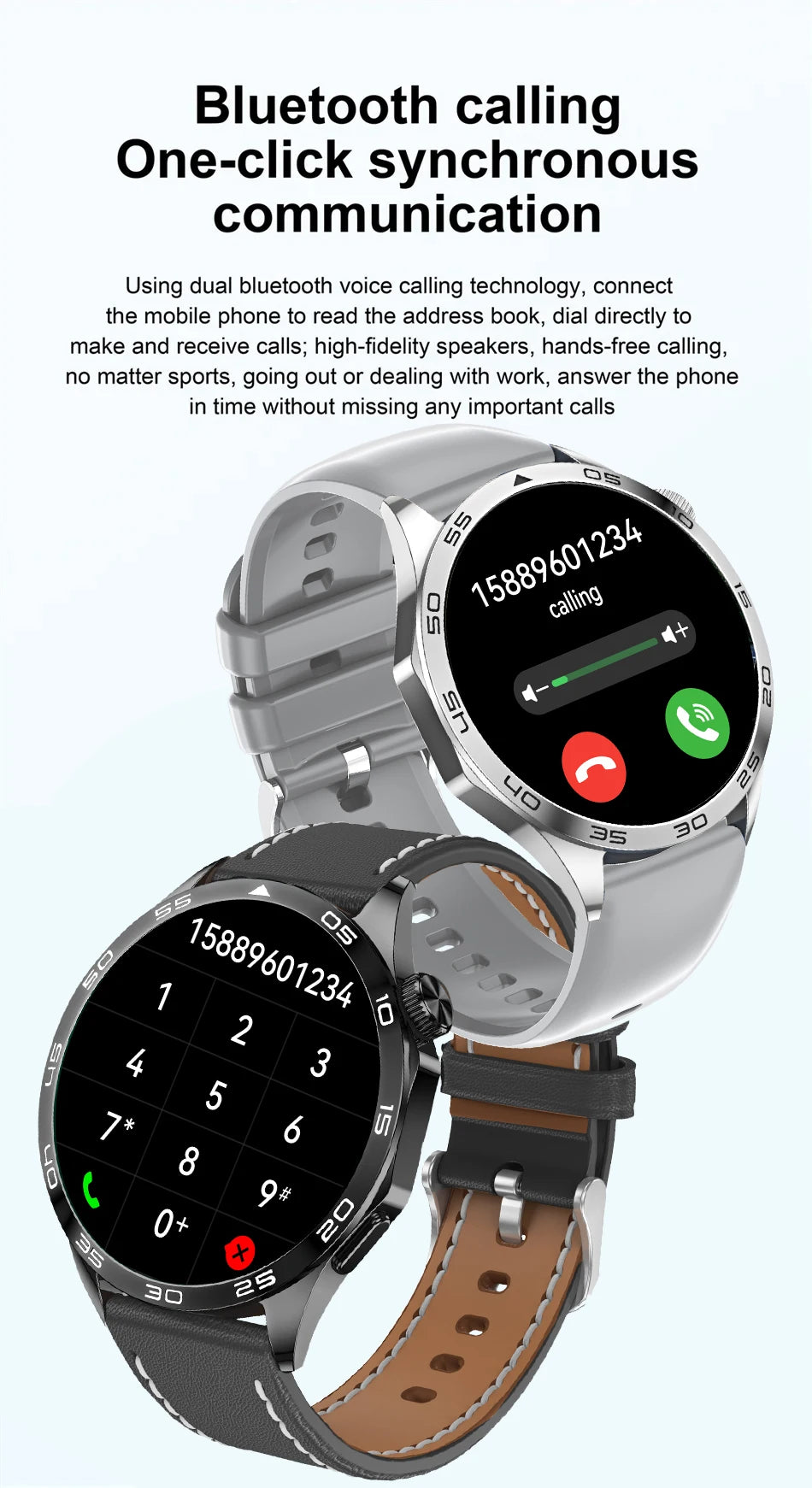 Steel 1.5 Inch Smartwatch