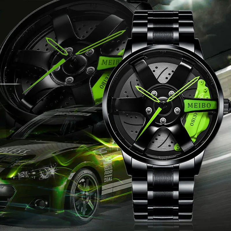 Quartz Car Wheel Wristwatches