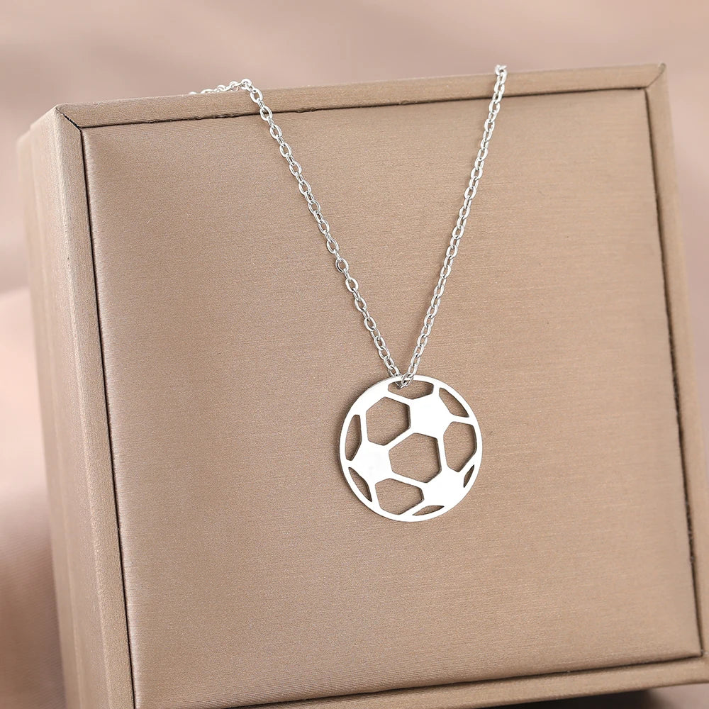 Soccer Ball Charm Pendant Chains