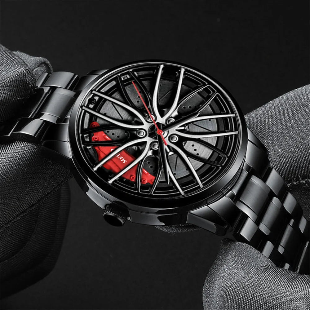 Quartz Car Wheel Wristwatches