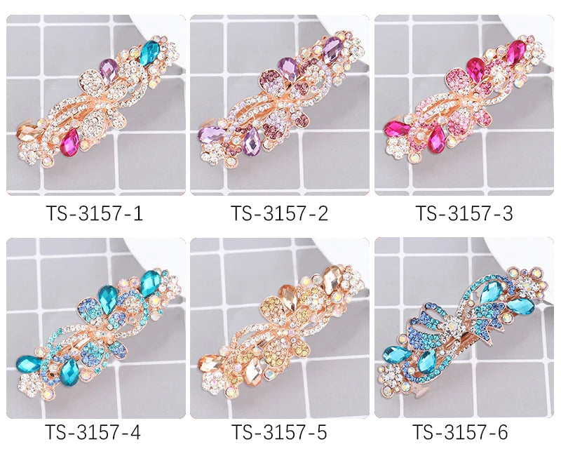 Glamorous Rhinestone Hair Clip