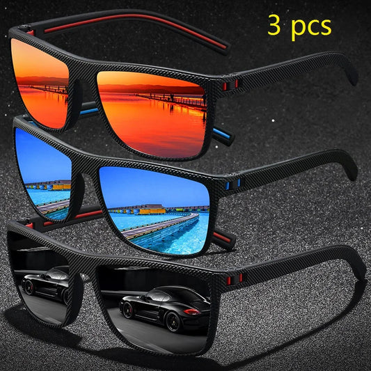 3PC Vintage UV400 Polarized Sunglasses